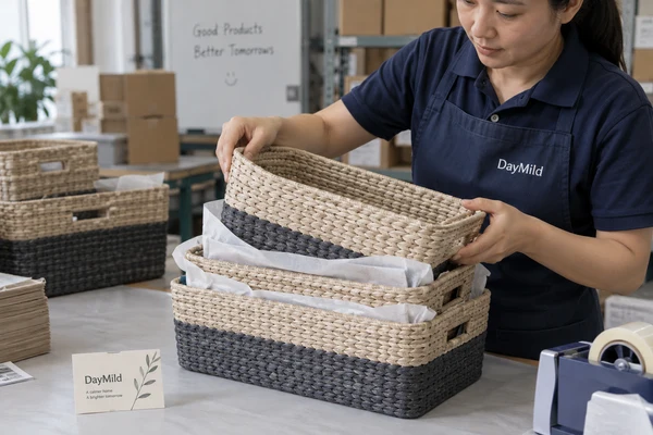 DayMild storage baskets application illustration